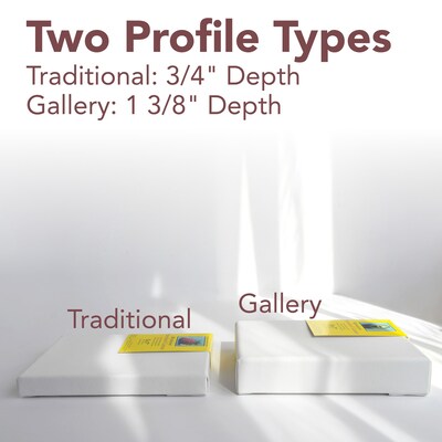Strathmore 300 Series Primed White Stretched Canvas, 14" x 18"  (STT31314)