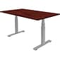 Fellowes Cambio 24.75"-50.25"H Adjustable Standing Desk, Mahogany (9788902MHGNY)