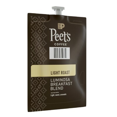 Peet's Coffee Colombia Luminosa Breakfast Blend Coffee Flavia Freshpacks, Light Roast, 76 Packs/Carton (LPC00264)