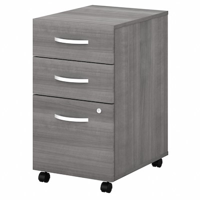 Bush Business Furniture Studio C 3-Drawer Mobile Vertical File Cabinet, Letter/Legal Size, Lockable,