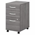 Bush Business Furniture Studio C 3 Drawer Mobile File Cabinet, Platinum Gray (SCF216PGSU)