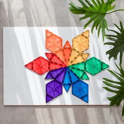 Connetix Magnetic Tiles Rainbow Geometry Pack, 30 Pieces (CNTR00030GE)