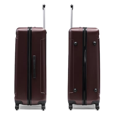 InUSA Pilot 33.27" Hardside Suitcase, 4-Wheeled Spinner, TSA Checkpoint Friendly, Wine (IUPIL00XL-WIN)