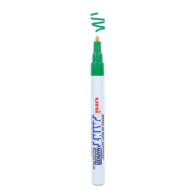 uni PAINT PX-21 Oil-Based Paint Marker, Fine Line, Green (63704)