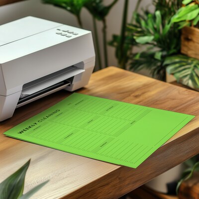 Astrobrights 8.5" x 11" Color Multipurpose Paper, 24 lbs. Martian Green, 500 Sheets/Ream, 10 Reams/Carton (WAU21801)