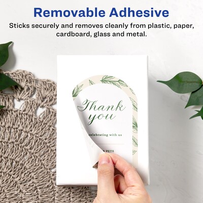 Avery Laser/Inkjet Decorative Edge Multipurpose Labels, 4.75 x 3.5, White, 60 Labels/Pack (94600)