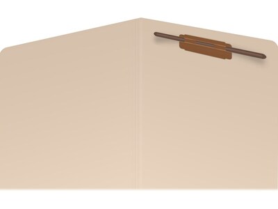 Medical Arts Press Reinforced End Tab File Folder, Straight Cut, Letter-Size, Manila, 50/Box (S-01323)