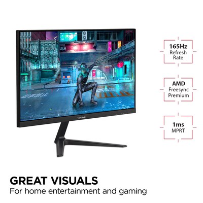 ViewSonic OMNI 24 165 Hz LCD Gaming Monitor, Black (VX2418-P-MHD)