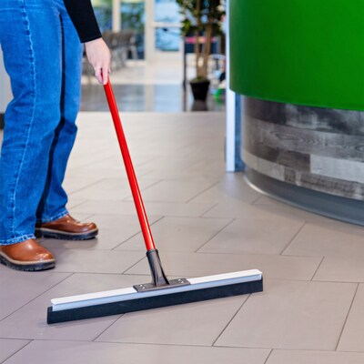 Libman Flex Floor 24" Squeegee, Red, 6/Carton (1014006)