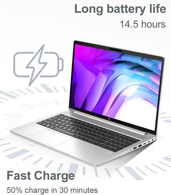 HP ProBook 450 G10 15.6" Laptop, Intel Core i5-1334U, 16GB RAM, 512GB SSD, Windows 11 Pro (9C4H1UT)