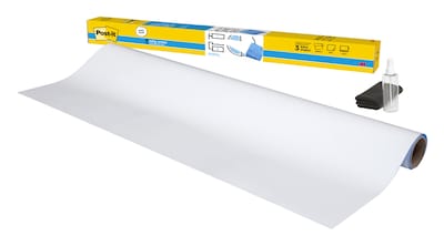 Post-it Flex Write Surface, 8 ft x 4 ft, Permanent Marker Wipes Away with Water, Permanent Marker Wh