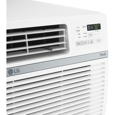 LG 230-Volt 18,000 BTU Window Smart Air Conditioner with Remote, WiFi Enabled, White (LW1821ERSM)