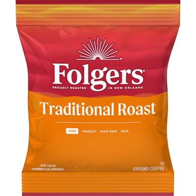 Folgers Traditional Roast Caffeinated Coffee Packet, Medium Roast, 2 oz., 42/Carton (SMU63006)