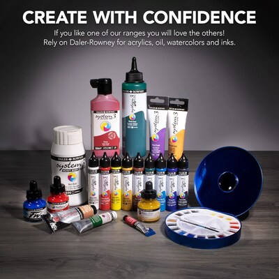 Daler-Rowney FW Acrylic Ink Pouring Set, Assorted Colors, 29.5ml, 4/Set (DRW139500100)