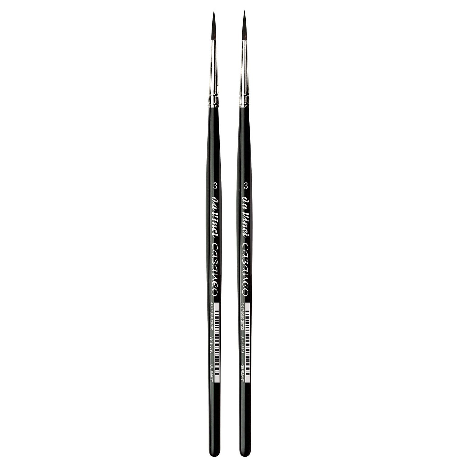 da Vinci CASANEO Mixed Media Synthetic Bristle, Round Brush, 2/Pack (DVXVA55983-2)