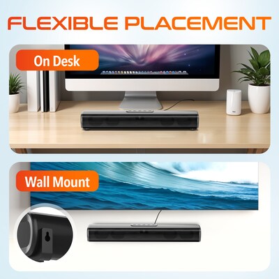Delton SB380 Wireless Computer Speaker, Black (DSB380)
