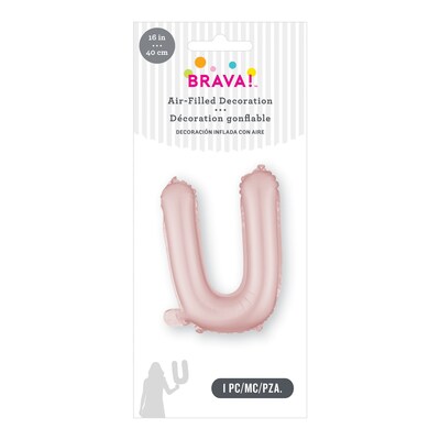 Party City (Air-Filled) 16 U Foil Balloon, Dusty Rose (AM 1 100088-92)