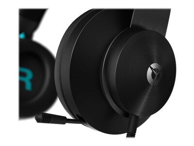 Lenovo Legion H300 Noise Canceling Stereo Gaming Over-the-Ear Headset, 3.5mm, Black (GXD0T69863)