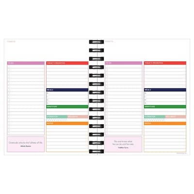 TF Publishing Luxe 8.5" x 9" Daily & Monthly Planner, Paperboard Cover, Multicolored (99-9902)