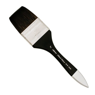 Silver Brush Squirrel Wide Wash Blender, Black Velvet Brush (SLV3014S2)