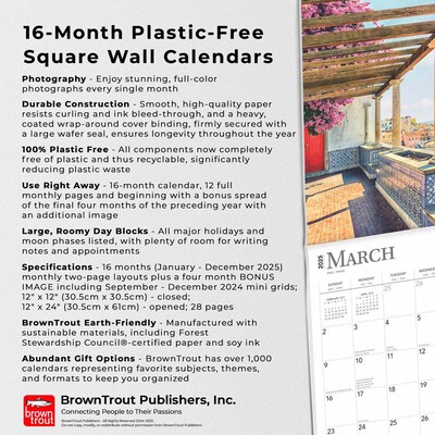 2025 BrownTrout Portugal 12" x 12" Monthly  Wall Calendar (9781975476205)