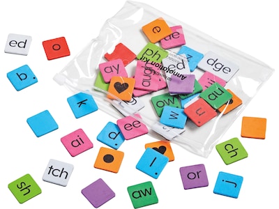 hand2mind Phonics Word-Building Magnetic Tiles (96161)