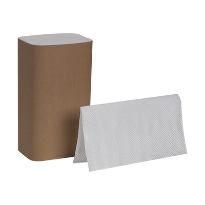 Pacific Blue Basic Recycled Single Fold Paper Towels, 1-ply, 250 Sheets/Pack, 16 Packs/Carton (20904)