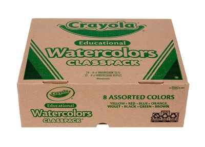 Crayola Classpack Watercolor Paint Trays, 36/Pack (BIN538101)