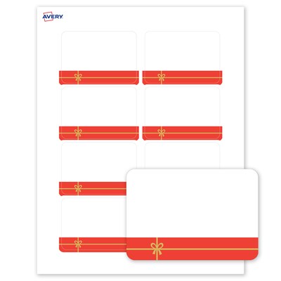 Avery Rectangle Multipurpose Labels, 2-1/3 x 3-3/8, White, 80/Pack (19479370551)