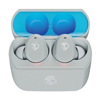 Skullcandy Mod True Wireless Earbuds with Microphone & Charging Case, Bluetooth, Light Gray (S2FYW-P751)