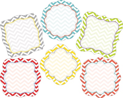 Barker Creek Double-Sided Accents, Beautiful Chevron, 36/Pack (LL2202)