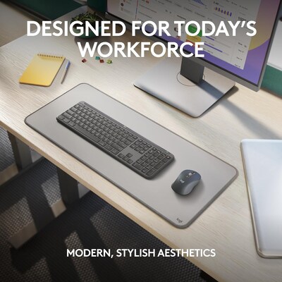 Logitech Signature Slim MK955 Wireless Keyboard and Mouse Combo, Graphite (920-012427)