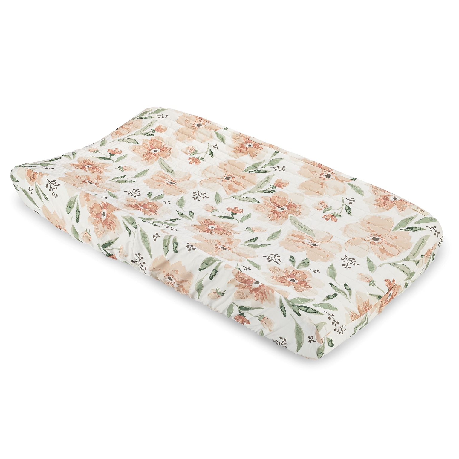 Parker Quilted Change Pad Cover - Floral