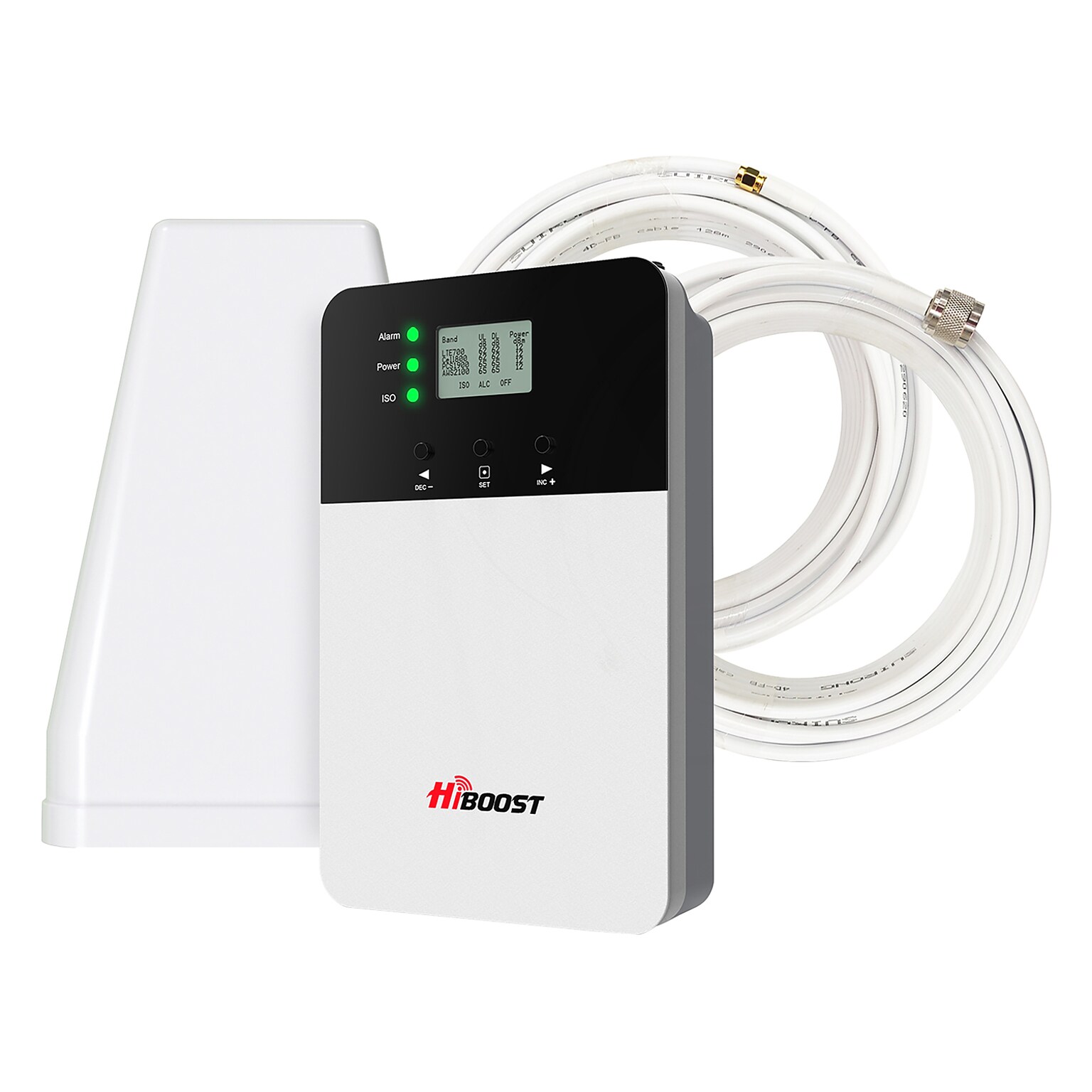 HiBoost 10K Plus Cell Phone Signal Booster, White (F15GI5SBTW)