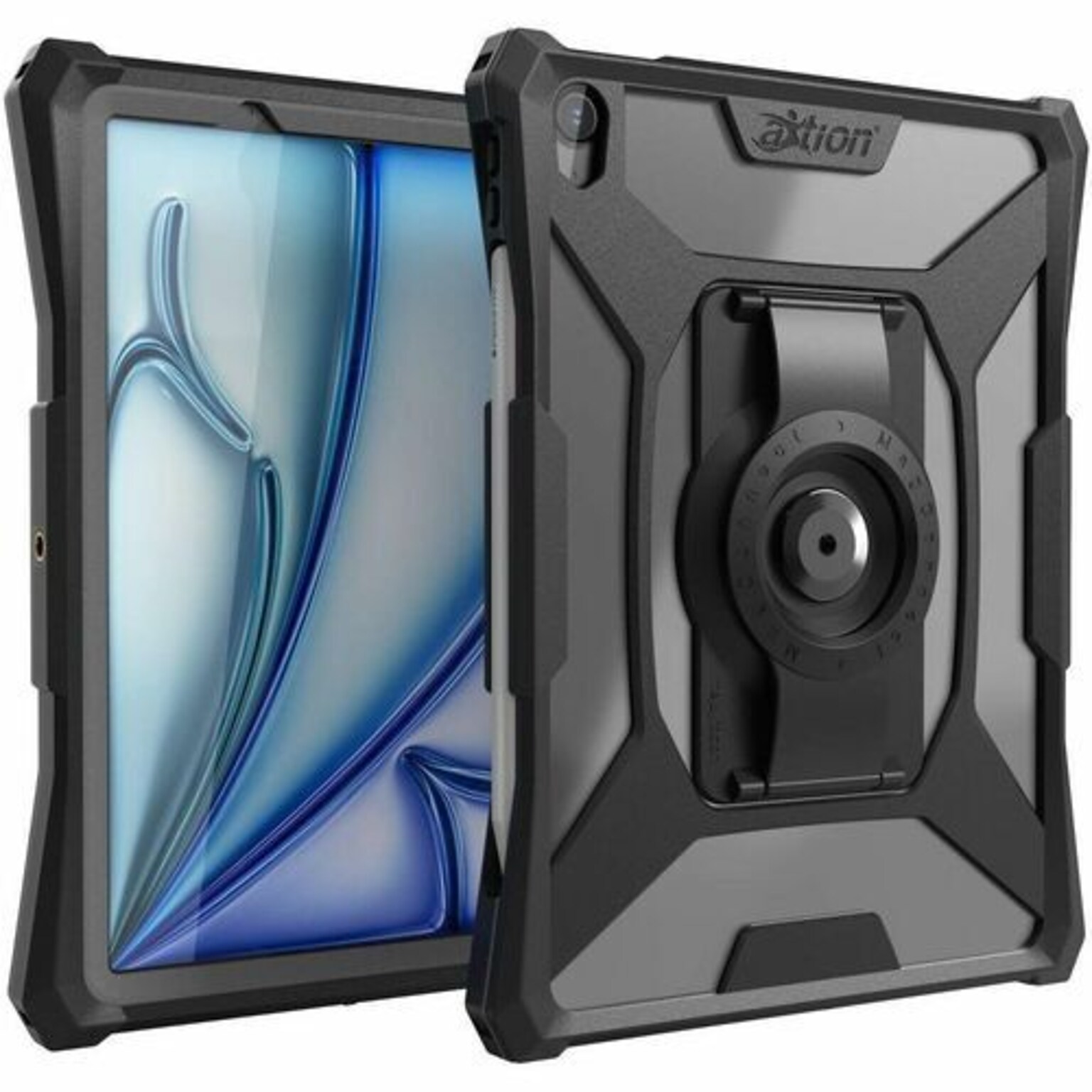 The Joy Factory aXtion Slim MH Rugged and Waterproof Case for iPad Air 11-inch (M2), Black (CWA5152MH)