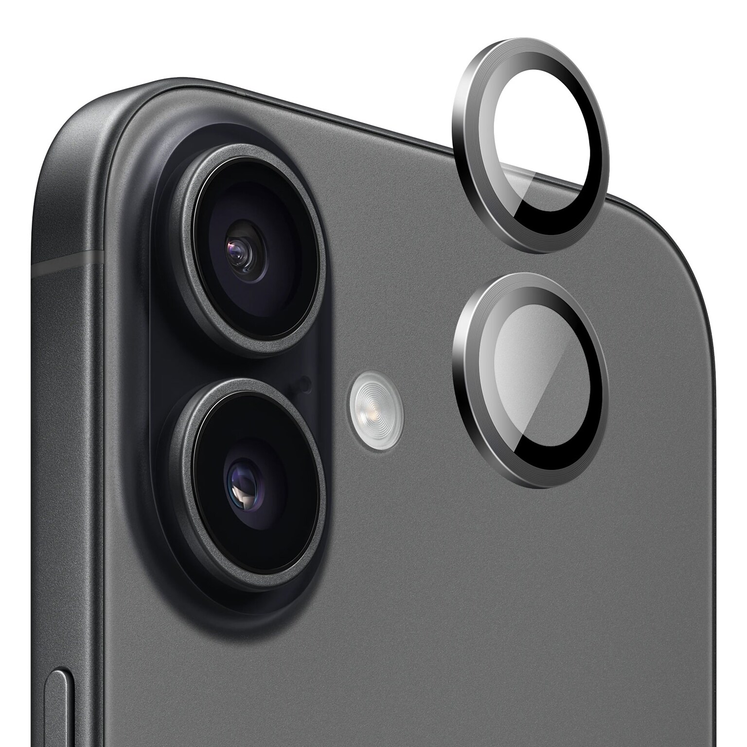 SaharaCase ZeroDamage Titanium Glass Camera Lens Protector for iPhone 17, Black, 2/Pack (ZD00184)