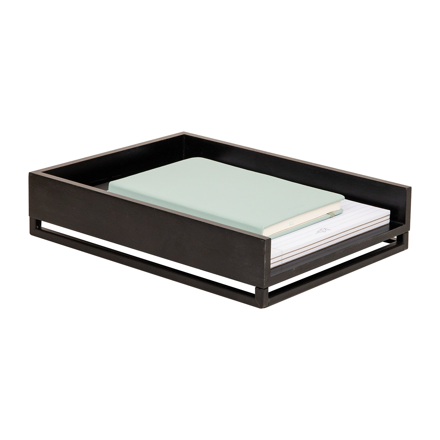 Mind Reader Metal Accessory Tray, Black (WDMTRAY-BLK)