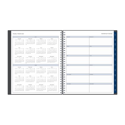 2027 Blue Sky Passages 8" x 10" Calendar Year Monthly Standard Planner, Plastic Cover (100011-27)