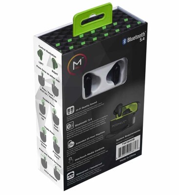 Morpheus 360 Nemesis Wireless Earbuds, Bluetooth, Black (TW1800B)