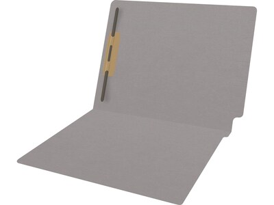 Medical Arts Press Reinforced End Tab File Folder, Straight Cut, Letter-Size, Gray, 50/Box (S-01501-GRY)