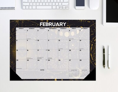 2026 Willow Creek Celestial 17" x 12" Monthly Desk Pad Calendar (57100)