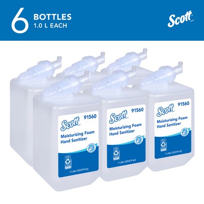 Scott Pro Foaming Hand Sanitizer Refill, Fresh Scent, 1000 mL., 6/Carton (91560)