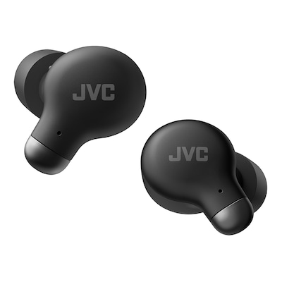 JVC Marshmallow Plus True Wireless Active Noise Canceling Earbuds with Microphone & Charging Case, Bluetooth, HA-A25T (Black)
