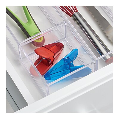 iDesign Clarity Plastic Drawer Organizer, Clear (49710)