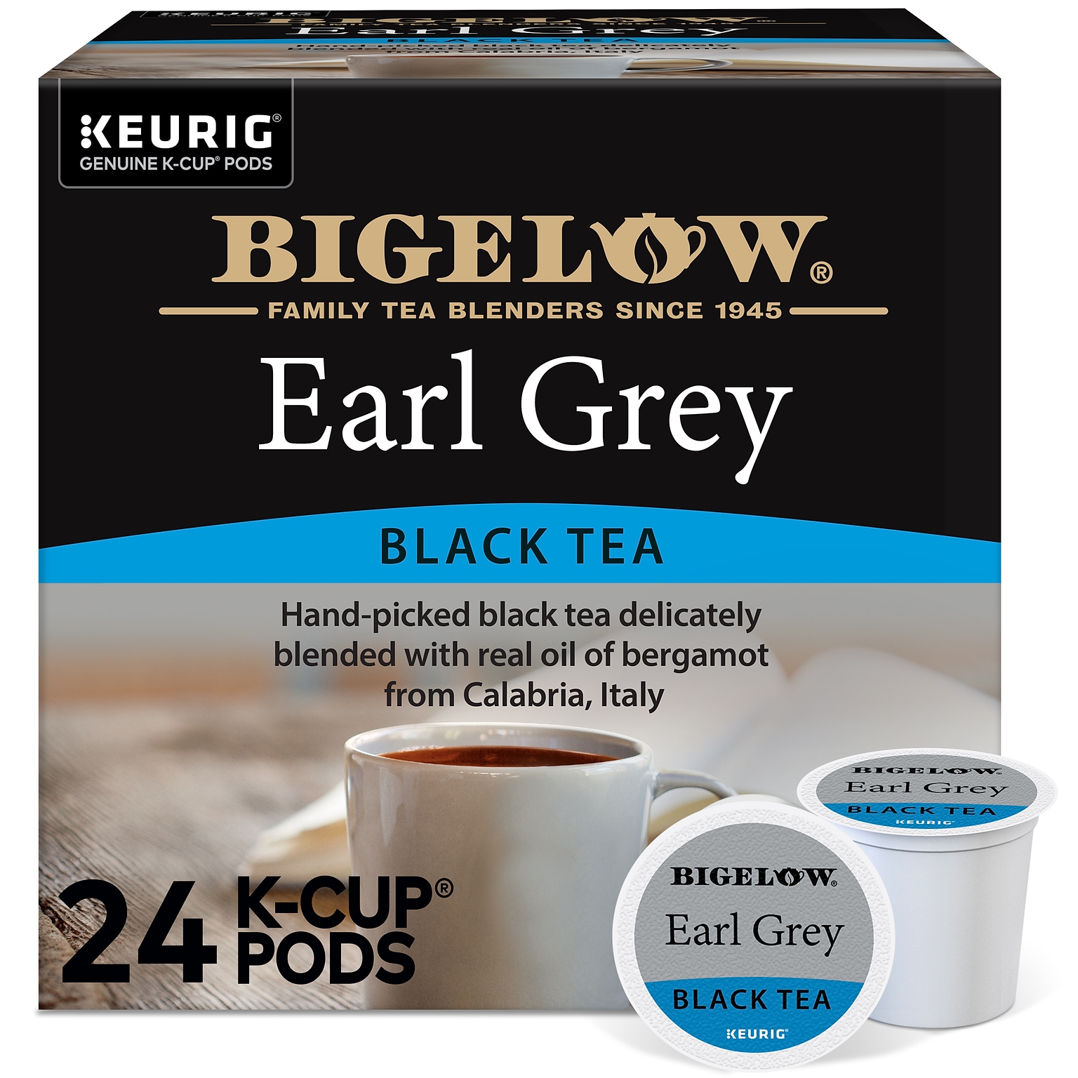 Bigelow Earl Grey Black Tea, Keurig® K-Cup® Pods, 24/Box (5000363675)