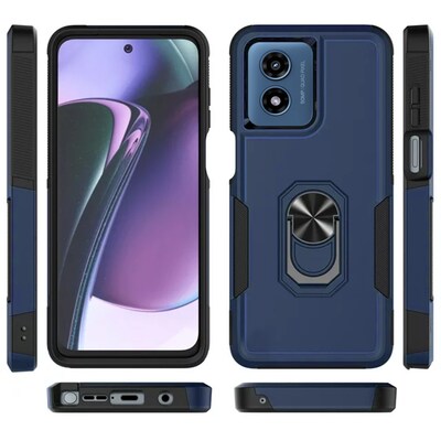 SaharaCase Raider Series Rugged Case for Motorola Moto G Play, Shock Absorbing, Navy Blue (CP00560)