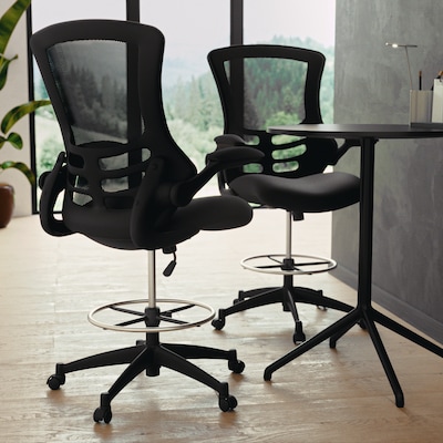 Flash Furniture Mid-Back Design Mesh Task Chair, Black (BL-X-5M-D-GG)