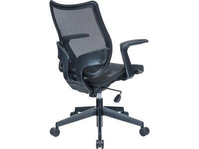 RAYNOR GROUP Sharper Image Ergonomic Mesh Swivel Task Chair, Black (SI-100-BLK)