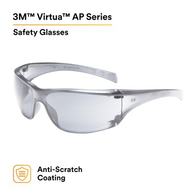 3M Virtua Safety Glasses, Clear Lens, 20/Carton (11847-00000-20)