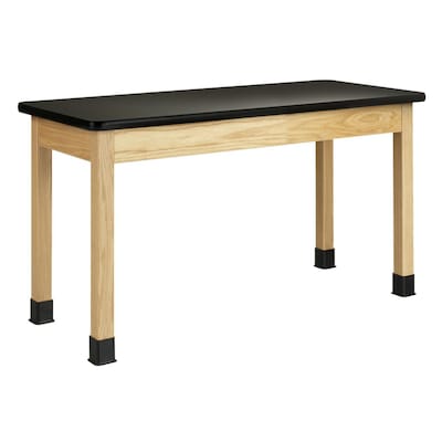 Diversified Woodcrafts School Classroom Rectangular Science Lab Table, 54 x 24, Oak (P720LBBK30N)